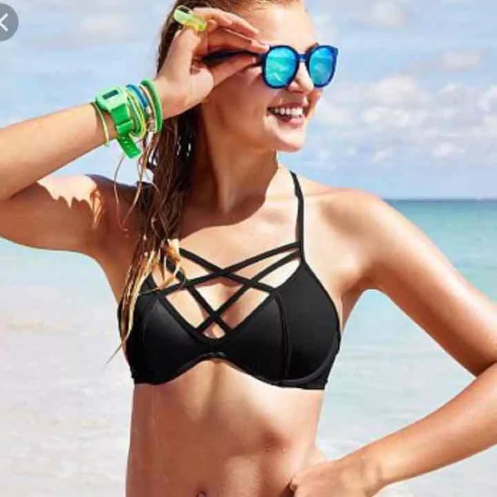VS Pink strappy bikini top